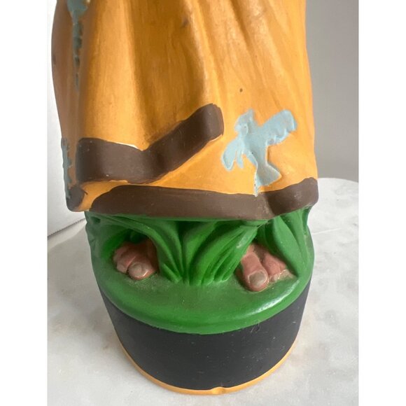 Vtg Studio Piece by BW 1970 Painted Ceramic Figurine N.A. Woman Yellow Dress Hat - Picture 9 of 13